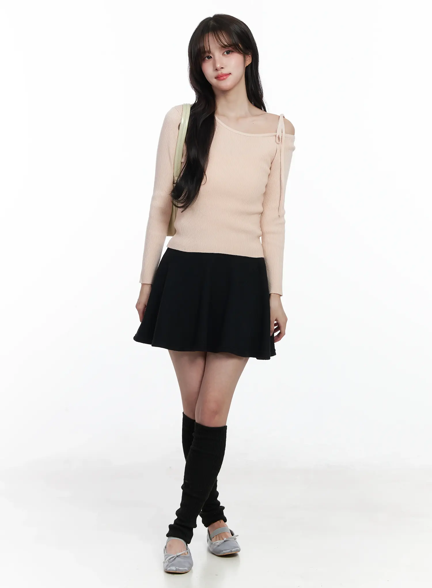 A-Line Fleece-Lined Mini Skirt IJ529 - Image 7