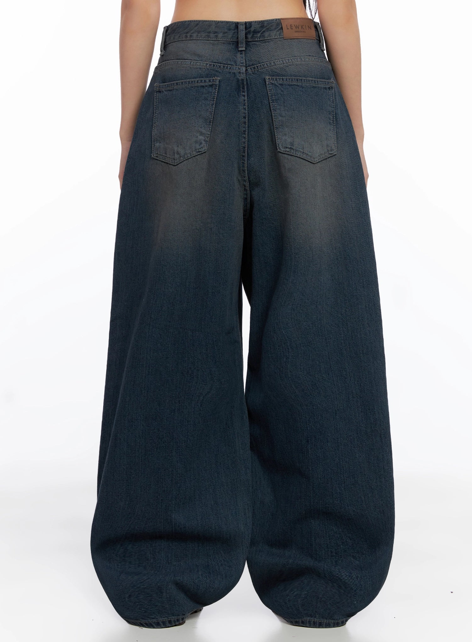 Adelyn Washed Baggy Jeans IS525 - Image 14