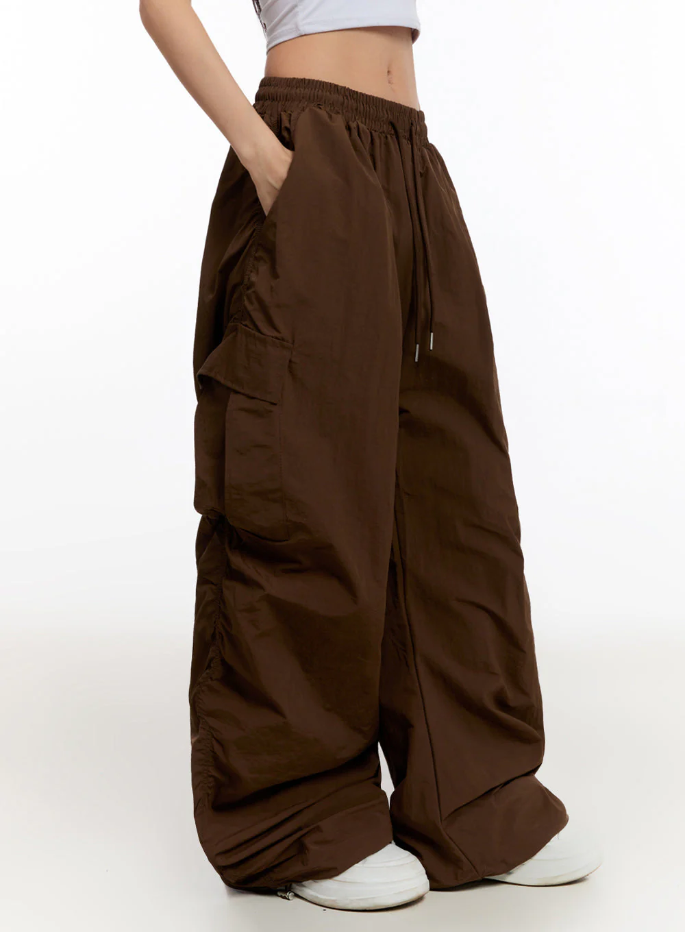 Adjustable Nylon Cargo Pants IU509 - Image 8