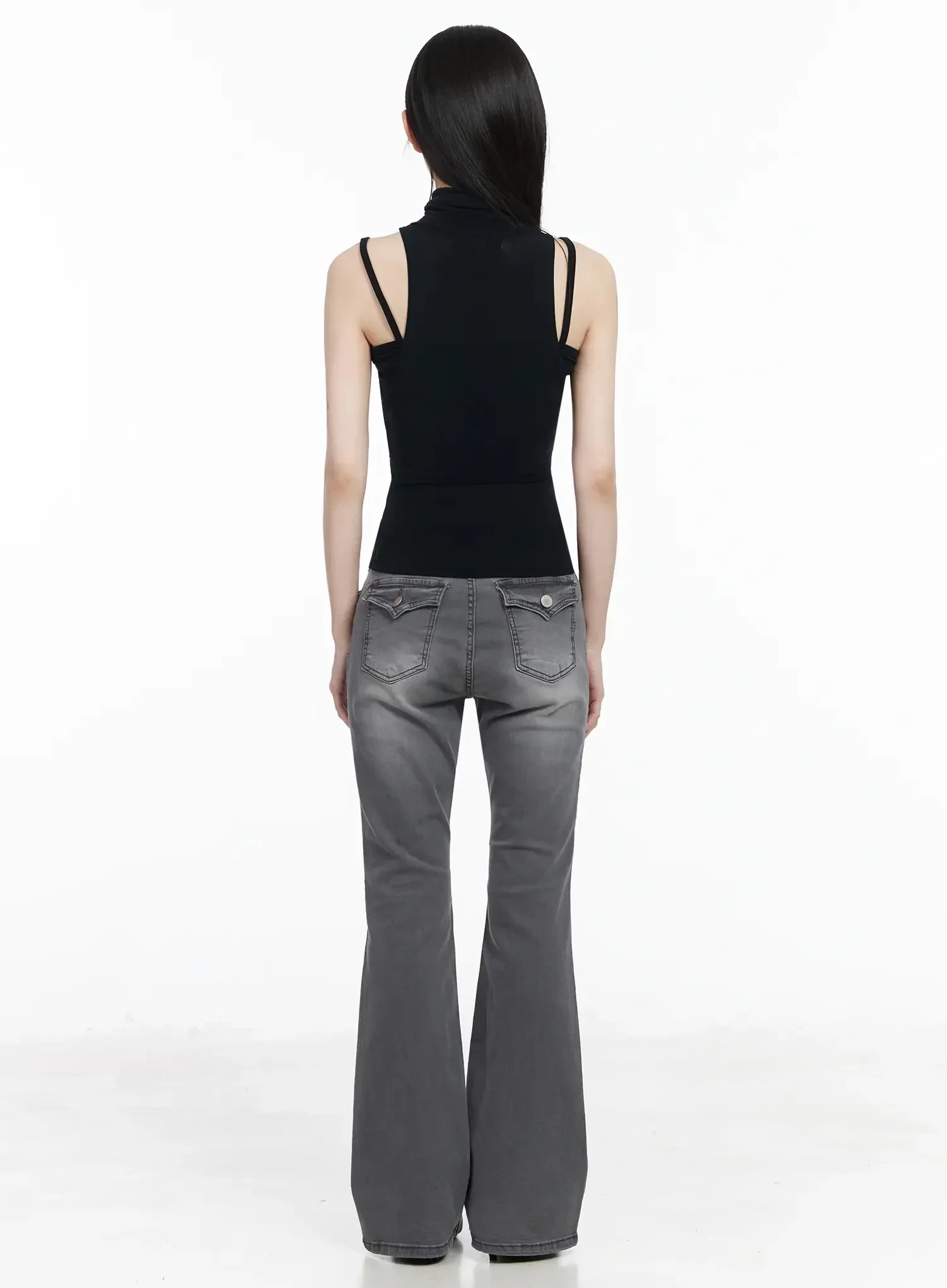 Aiana Slim Fit Bootcut Jeans IY511 - Image 9