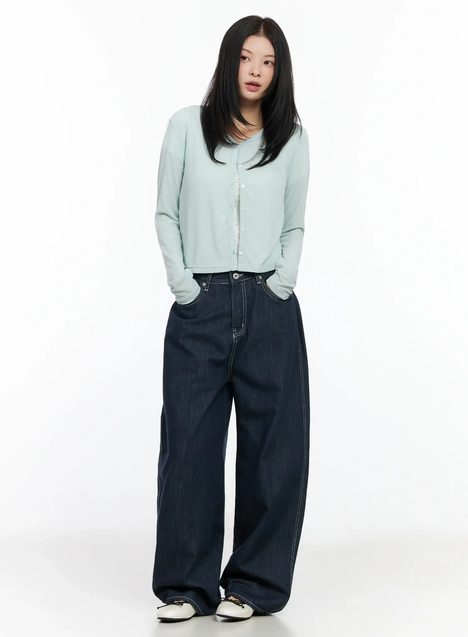 Alaya Semi-Balloon Denim Jeans IM524 - Image 10