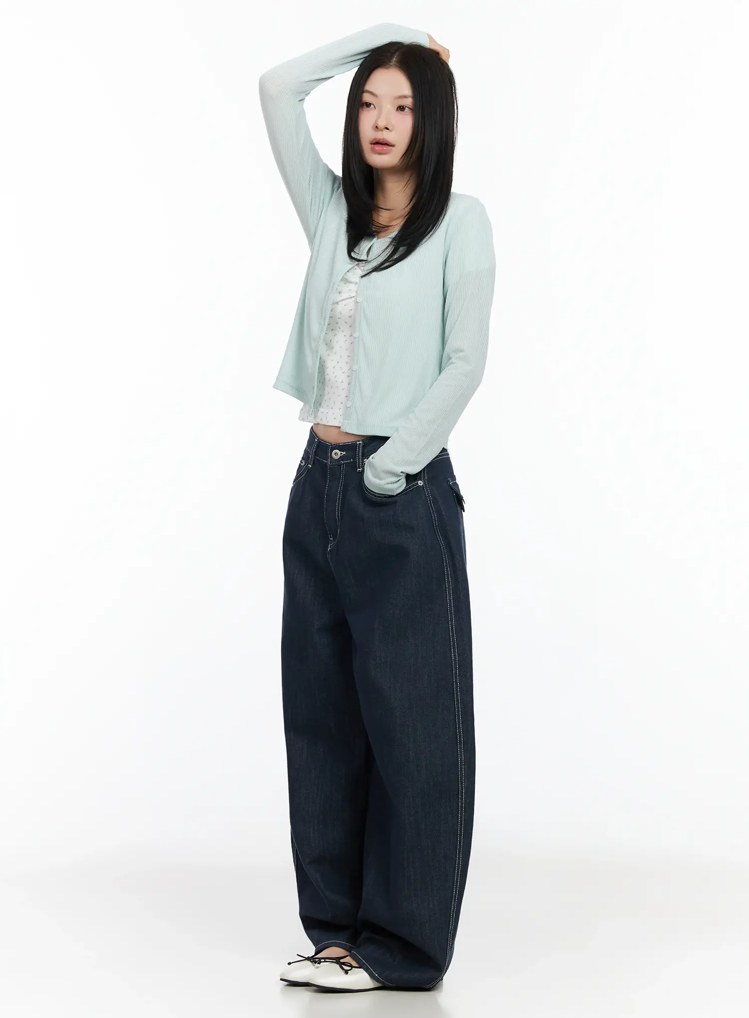 Alaya Semi-Balloon Denim Jeans IM524 - Image 11