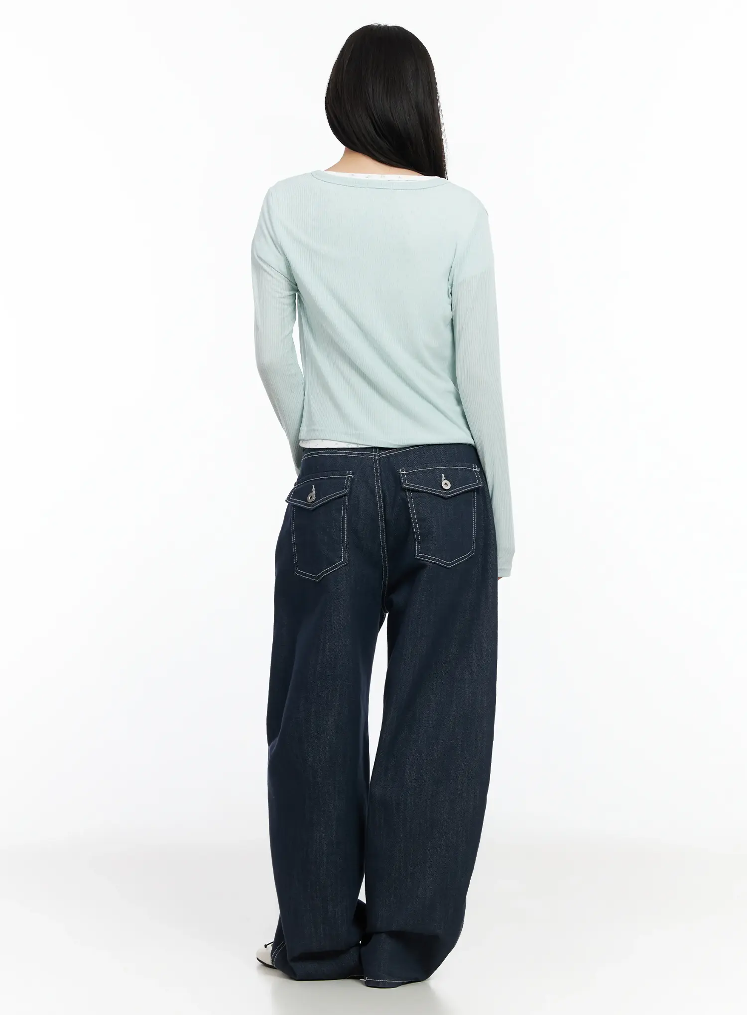 Alaya Semi-Balloon Denim Jeans IM524 - Image 12