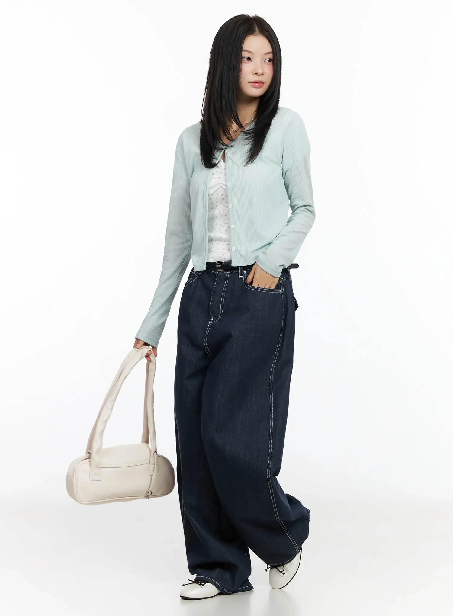 Alaya Semi-Balloon Denim Jeans IM524 - Image 13