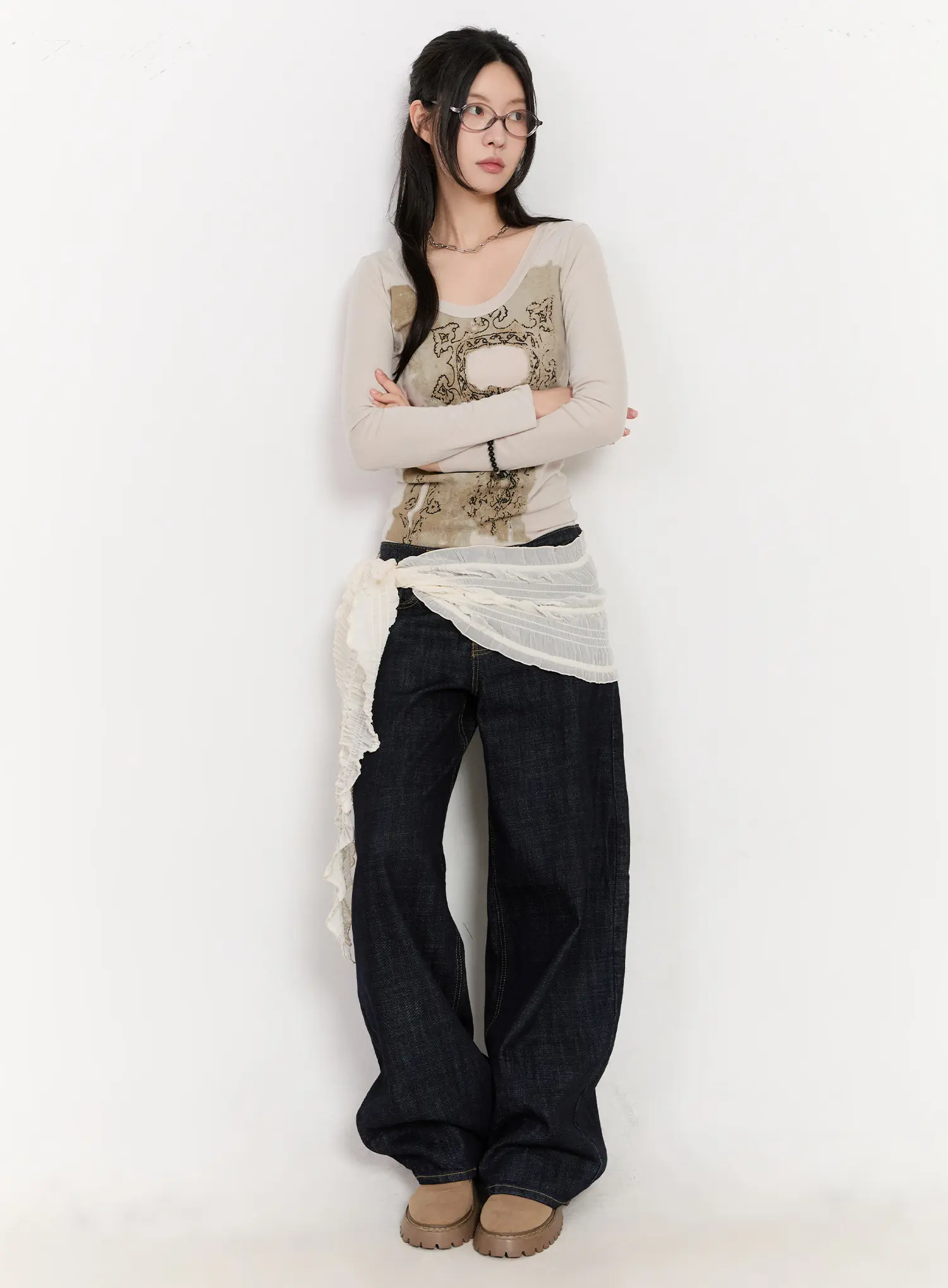 Aleia Dark Washed Jeans CA506 - Image 8