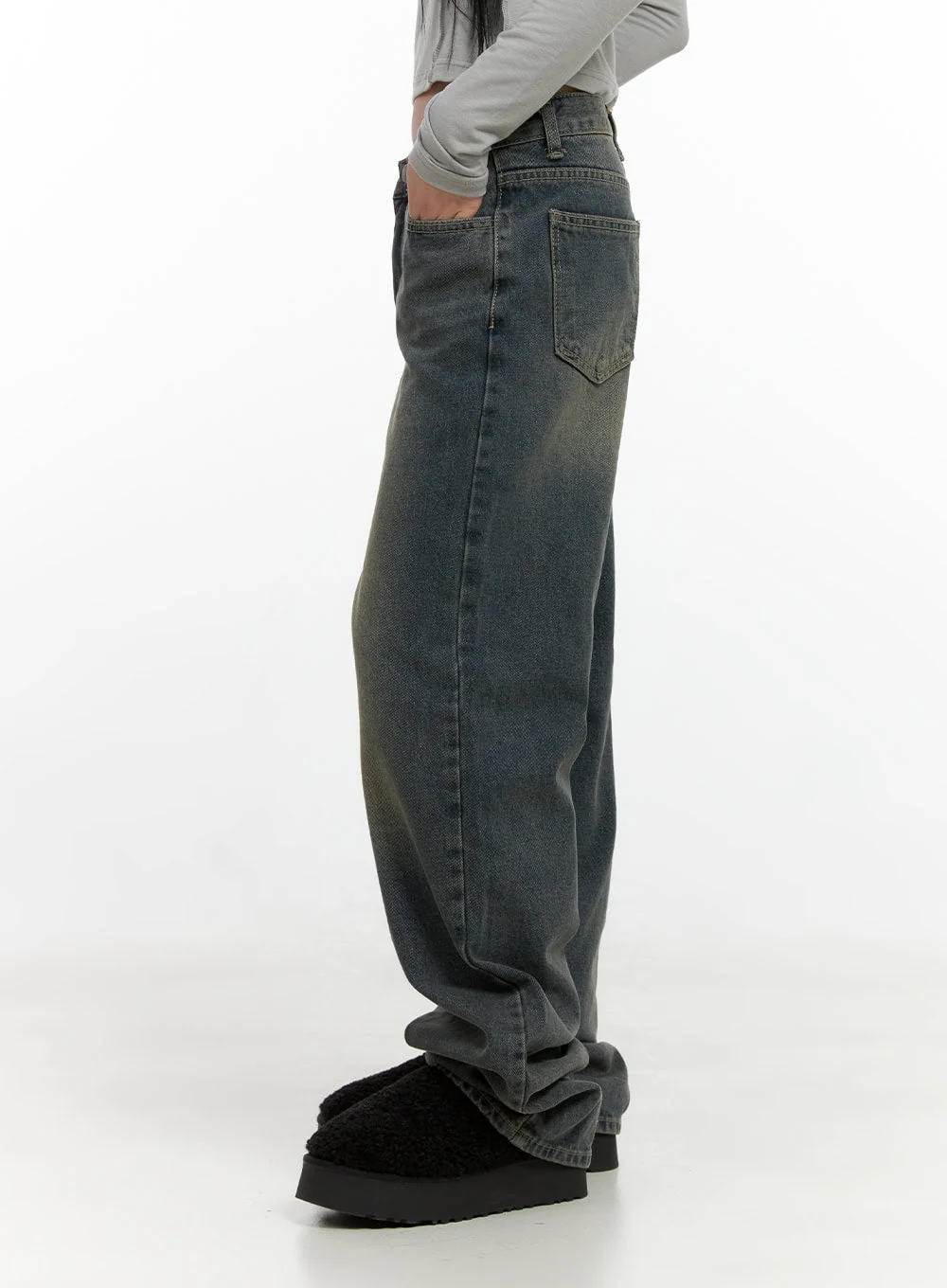 Alina Washed Wide-Leg Jeans CN407 - Image 3