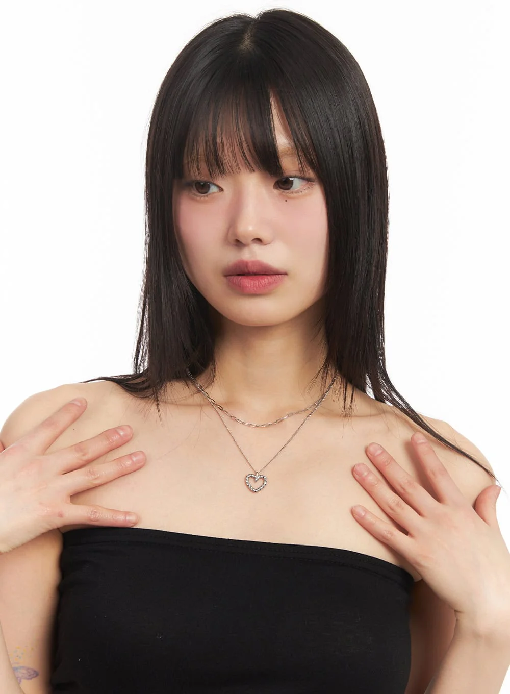 Amour Lovely Double Layer Necklace IM531 - Image 2