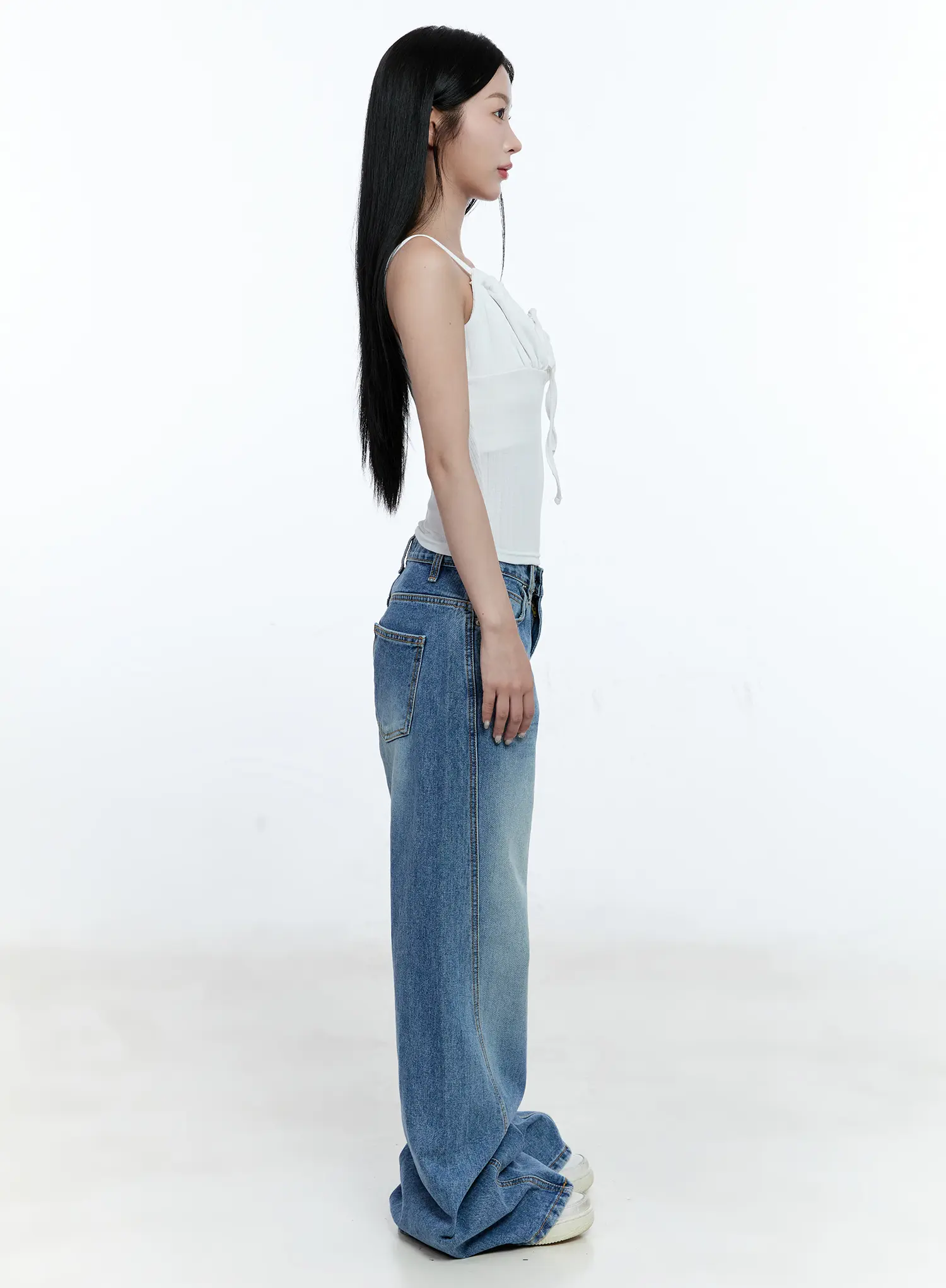 Ana Wide-Leg Denim Jeans CG507 - Image 6