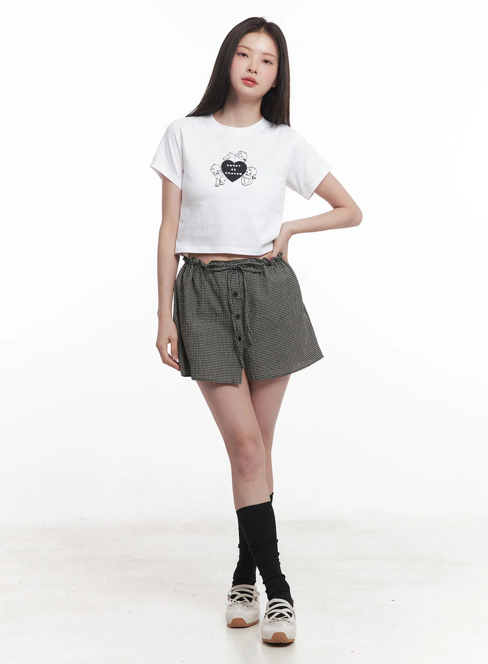 Angel Graphic Crop Top IY513 - Image 11