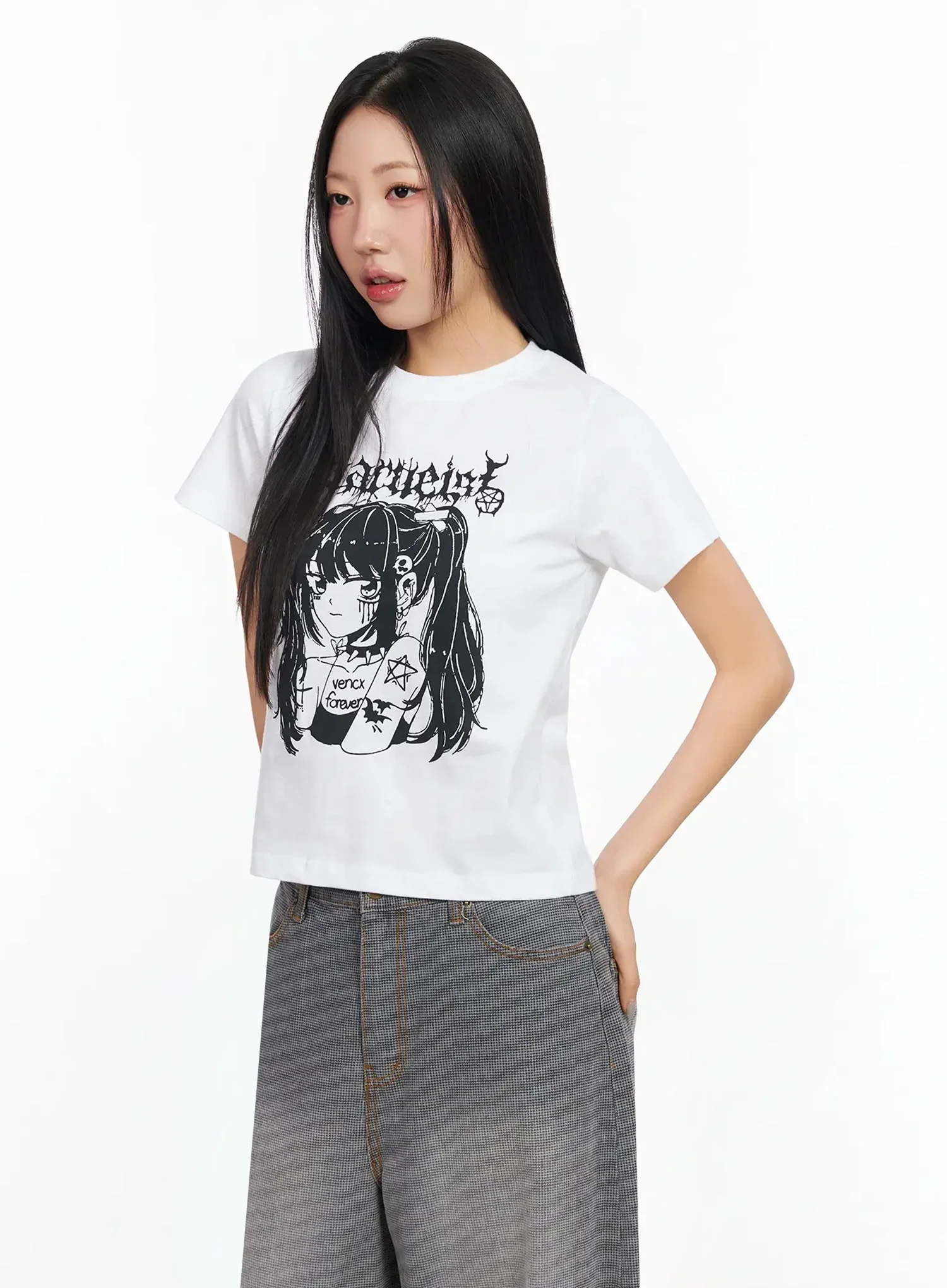 Anime Print Graphic T-Shirt CA513 - Image 3