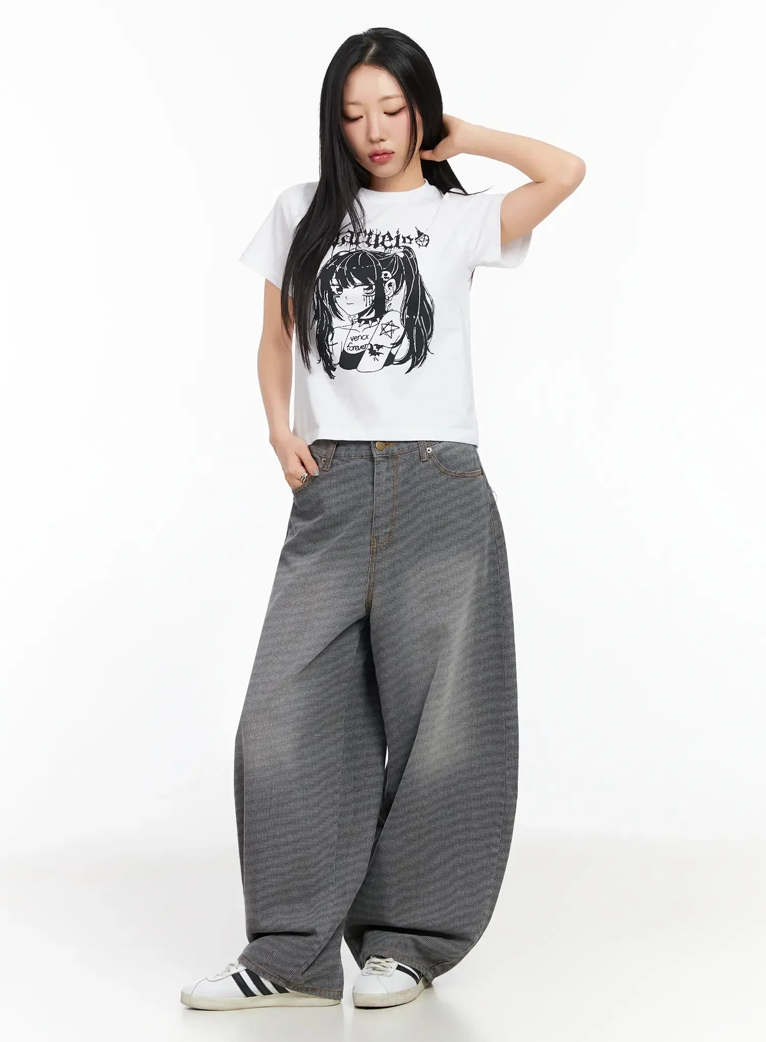 Anime Print Graphic T-Shirt CA513 - Image 7