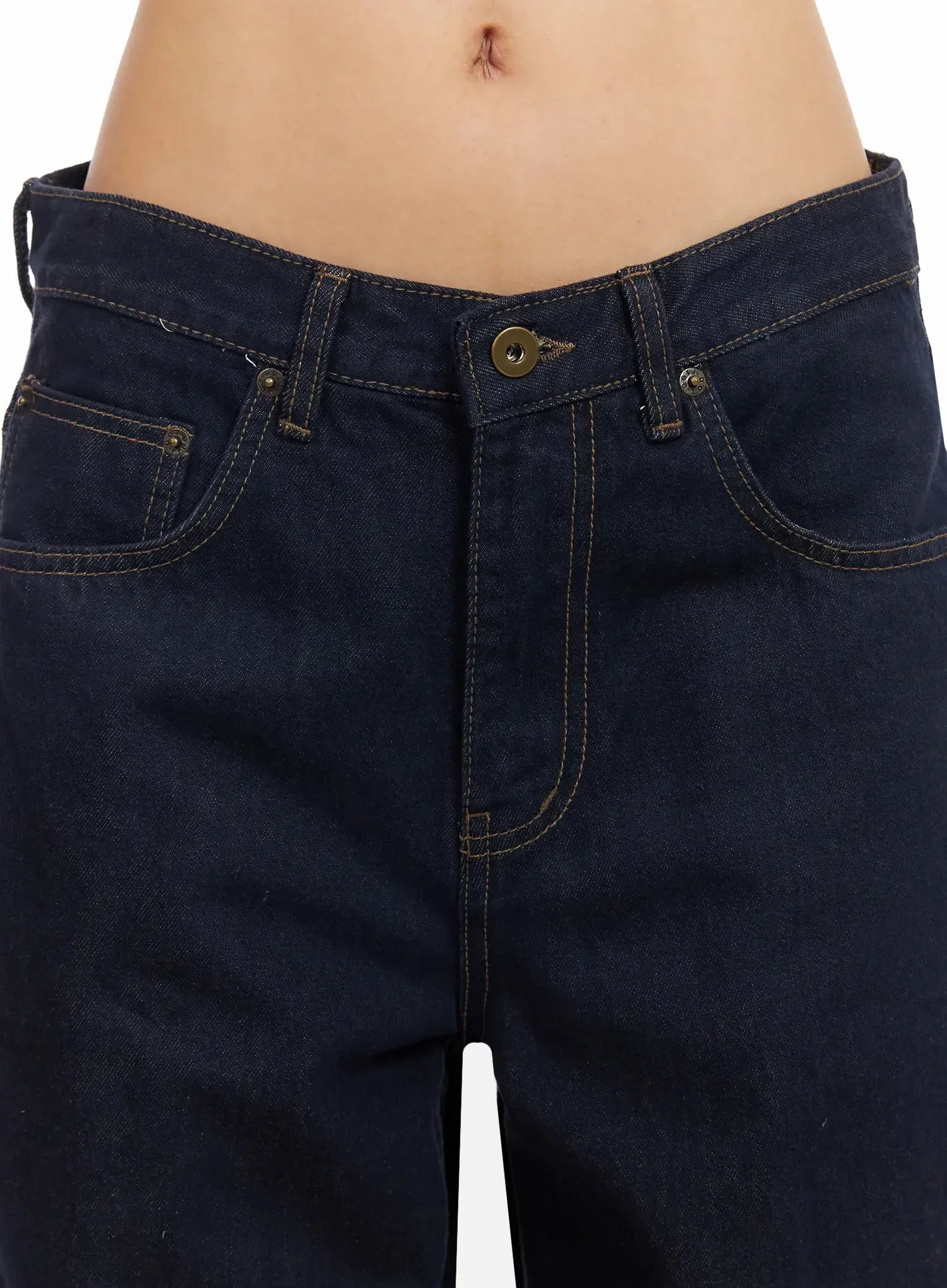 Annette Dark-Wash No-Fade Baggy Jeans IA507 - Image 4
