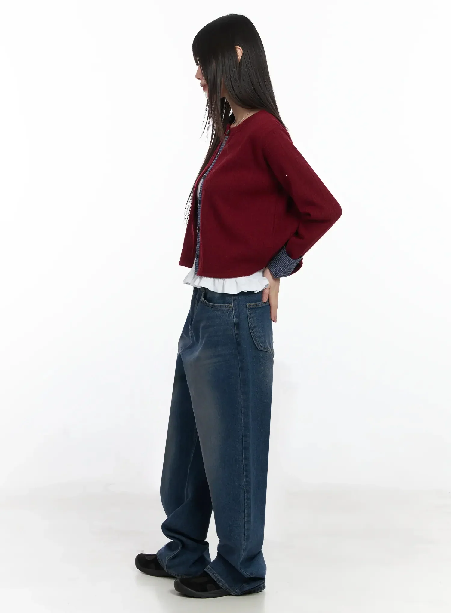 Annika Low-Rise Baggy Jeans F517 - Image 6
