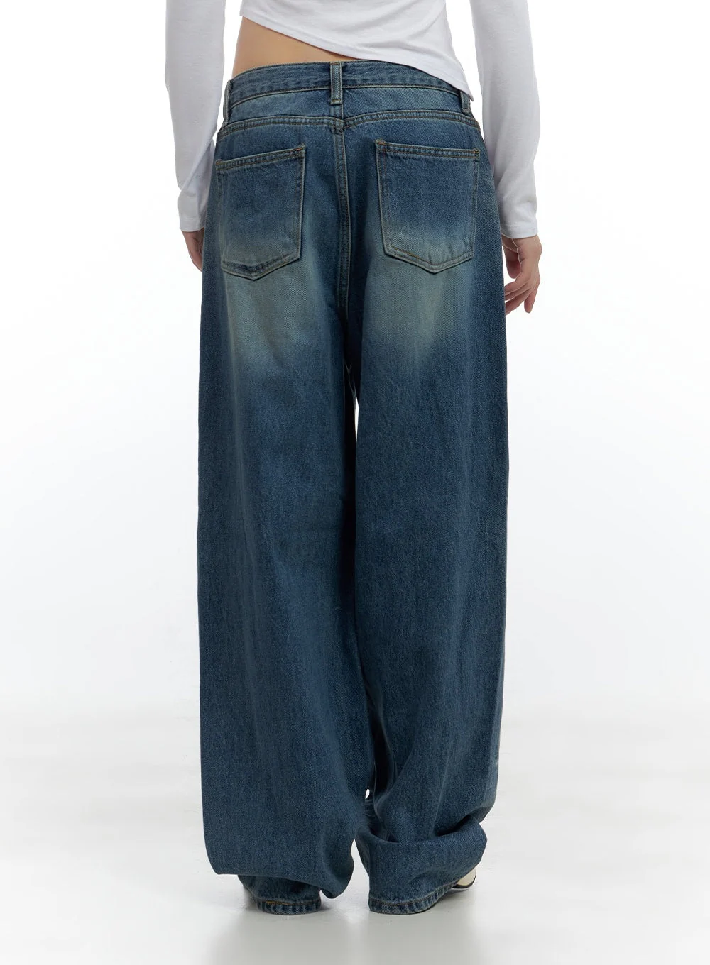 Aria Comfy Cotton Wide Leg Jeans CS420 - Image 6