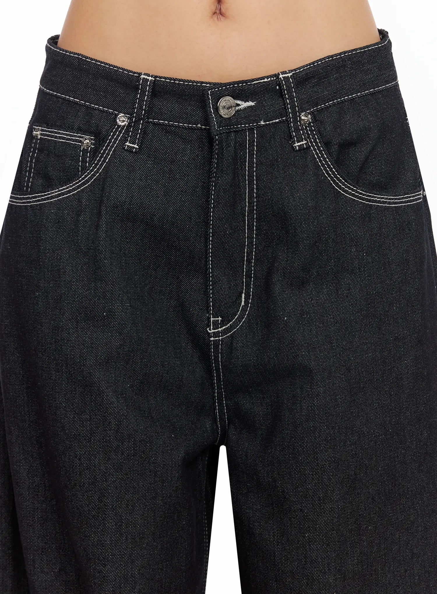 Arlet Wide-Leg Black Jeans CA513 - Image 4