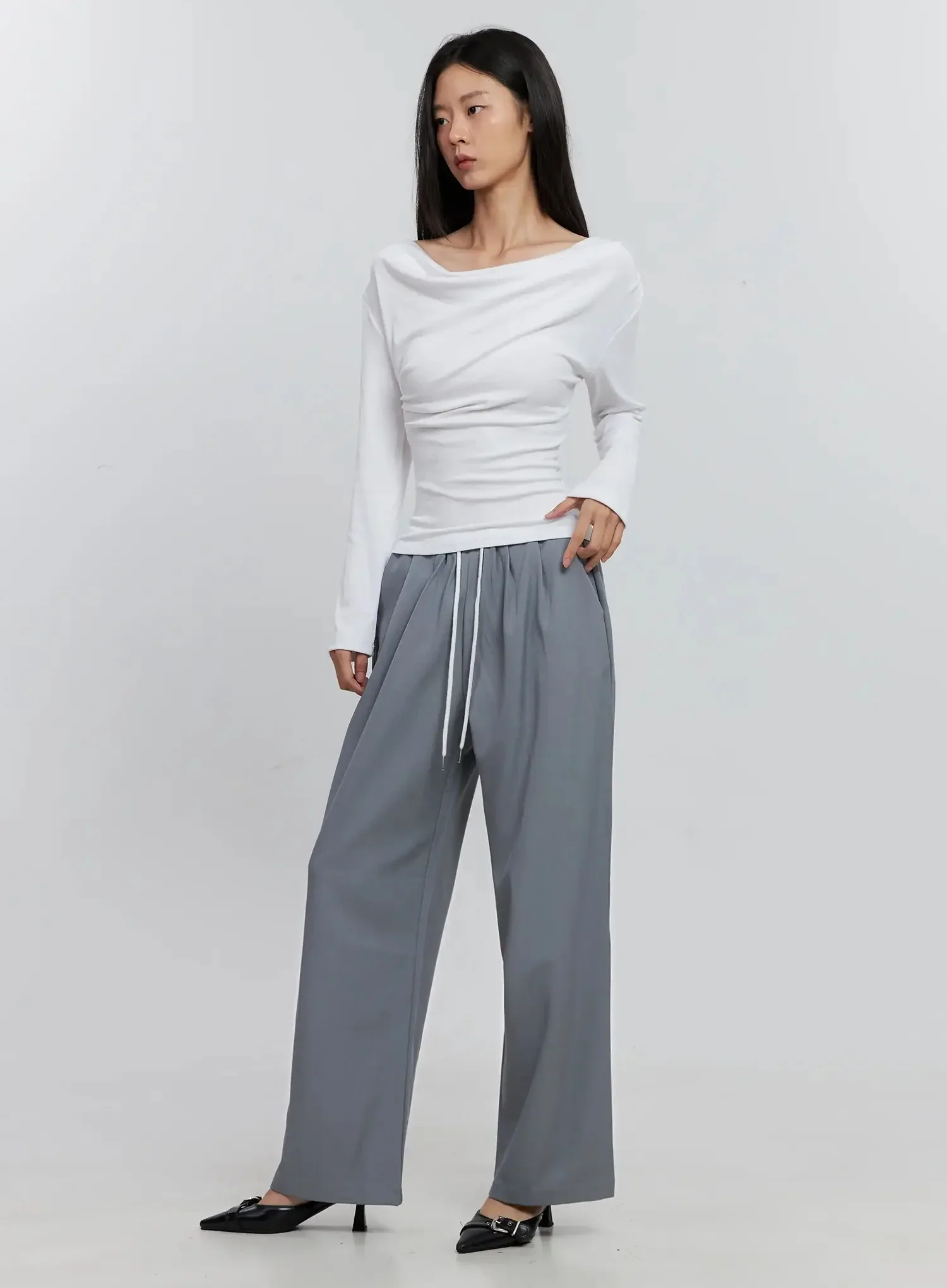Asymmetric Long Sleeve Top IS516 - Image 26