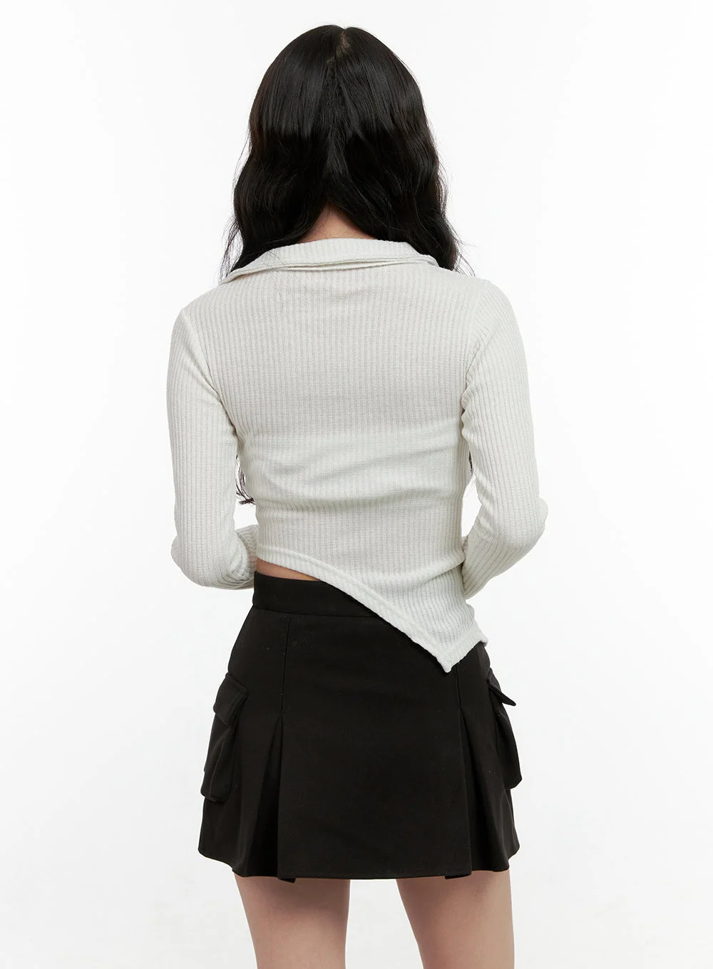 Asymmetric Slim Fit Cardigan ON404 - Image 7