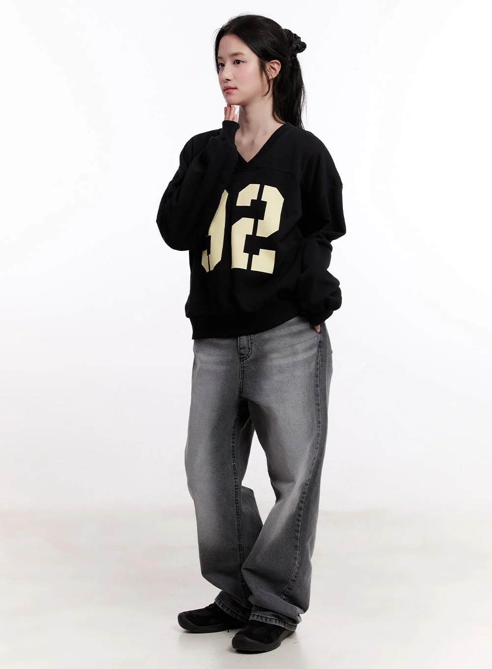 Athena Washed Wide-Leg Jeans CM527 - Image 3