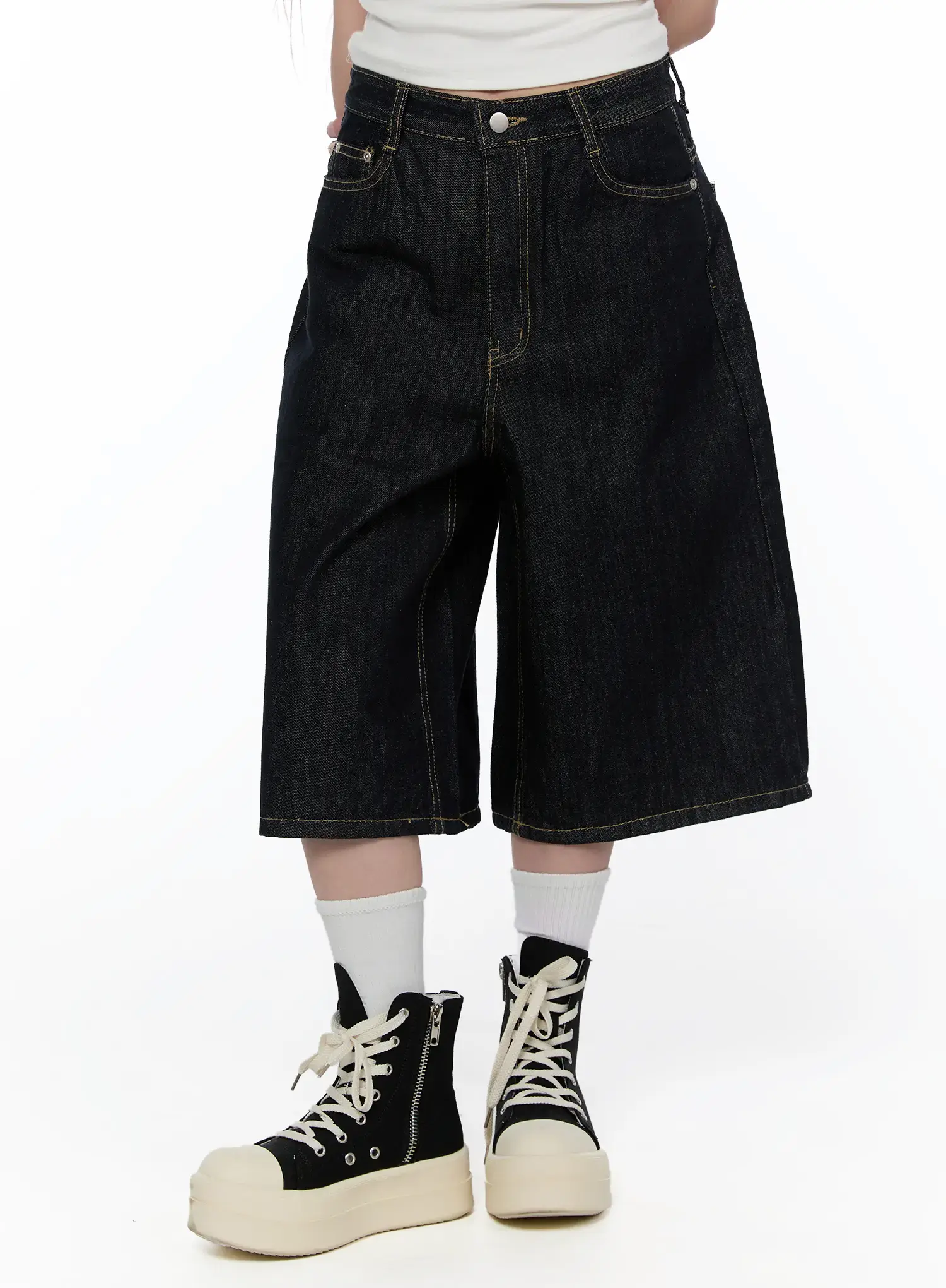 Ayleen High-Waist Wide Leg Jorts CA521