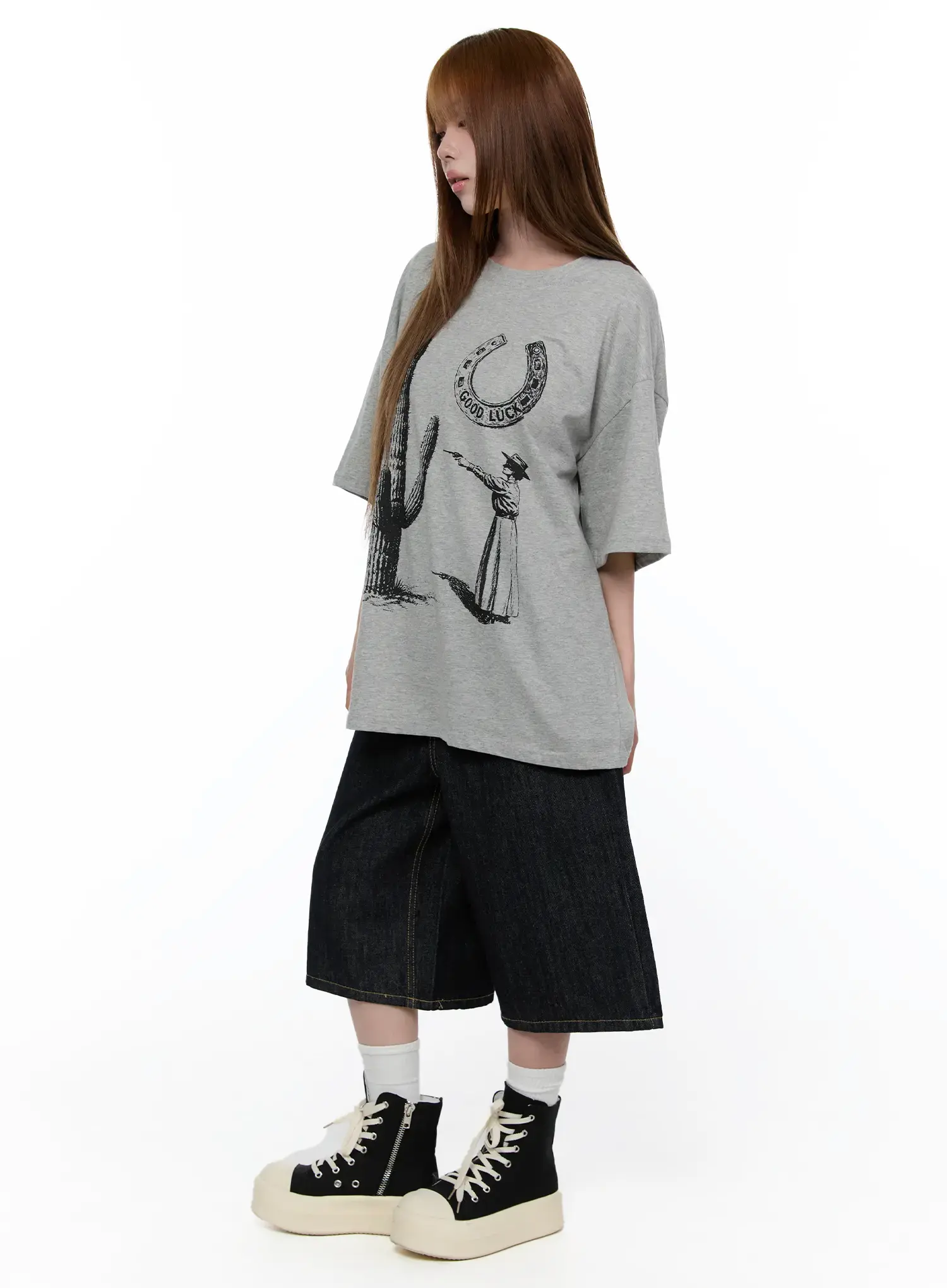 Ayleen High-Waist Wide Leg Jorts CA521 - Image 4