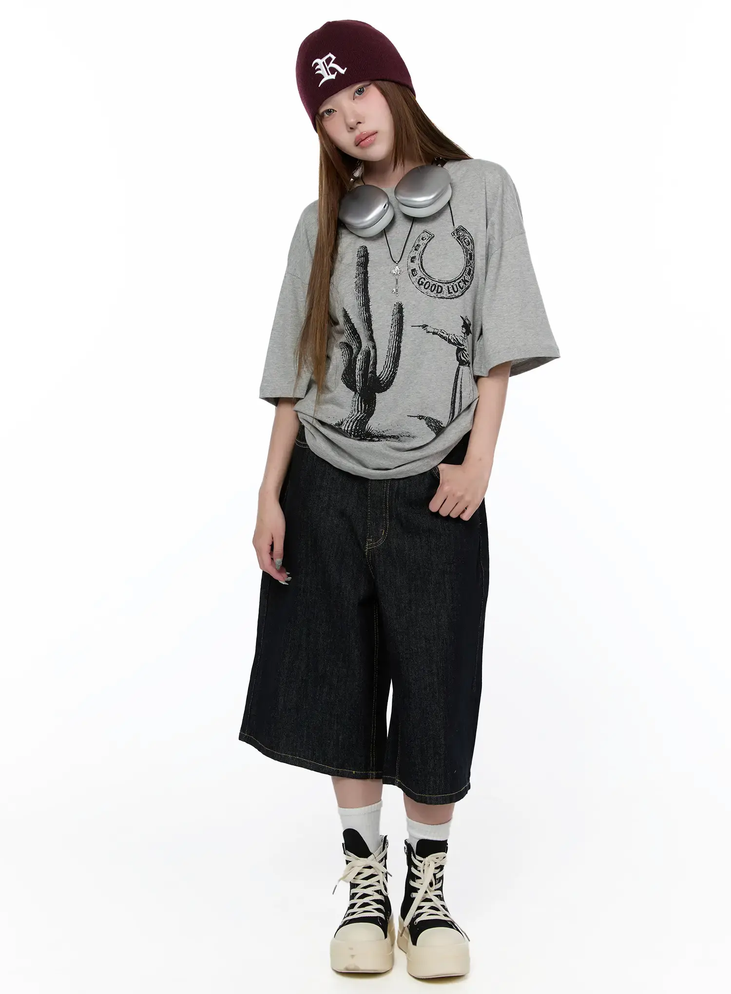 Ayleen High-Waist Wide Leg Jorts CA521 - Image 8
