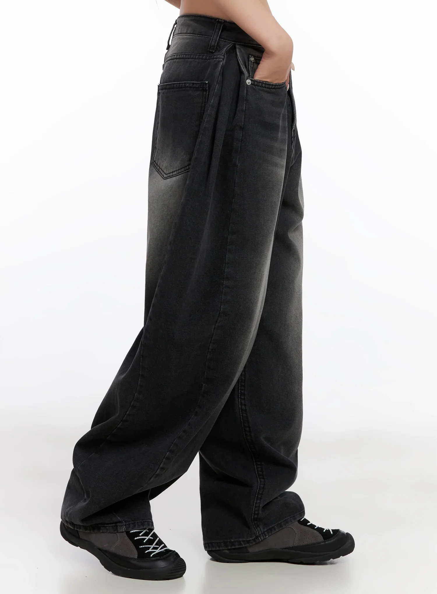 Ayra Dark Washed Baggy Jeans IS508 - Image 11