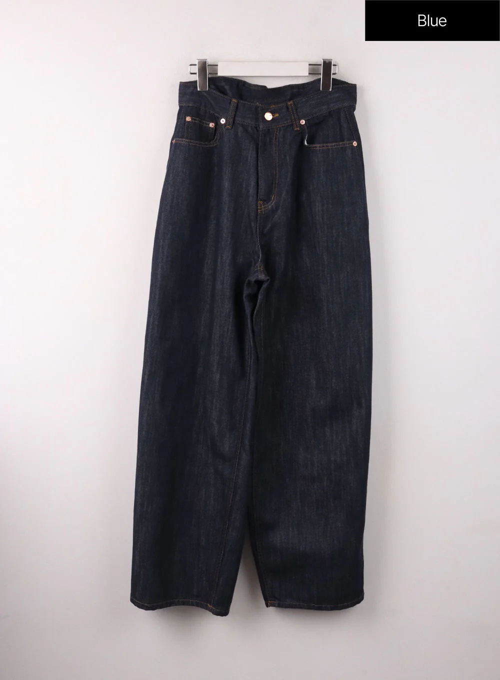 Back Button Wide Leg Jeans CF407 - Image 9