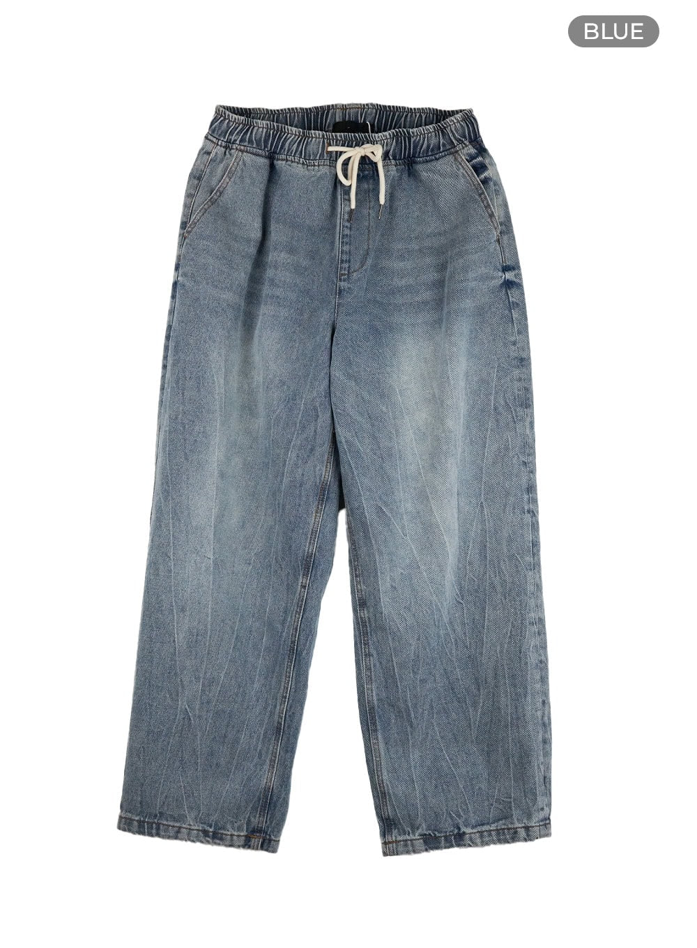 Banding Baggy Jeans IU412 - Image 10