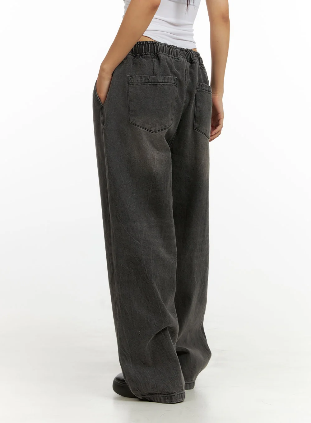 Banding Baggy Jeans IU412 - Image 5