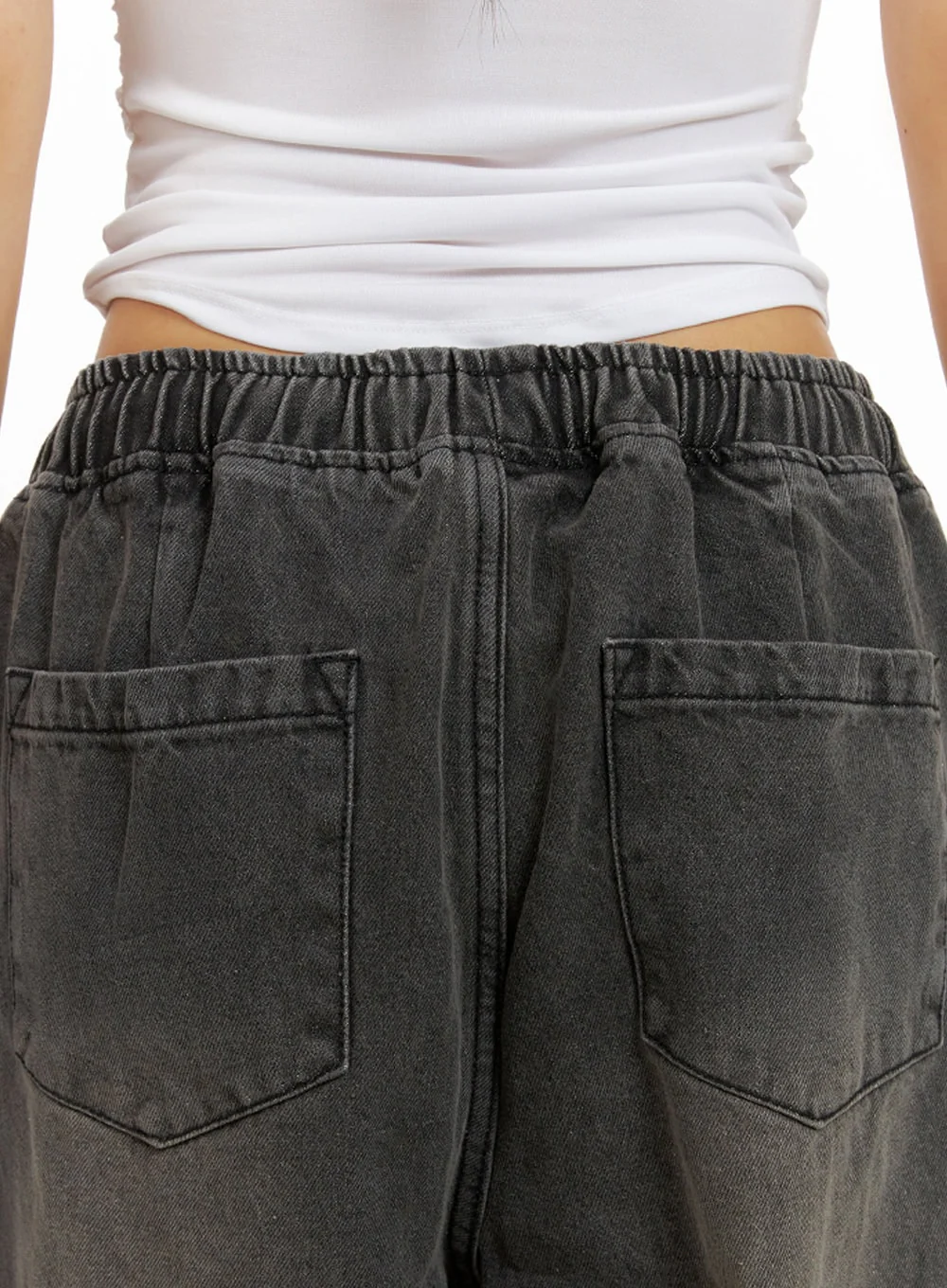 Banding Baggy Jeans IU412 - Image 6