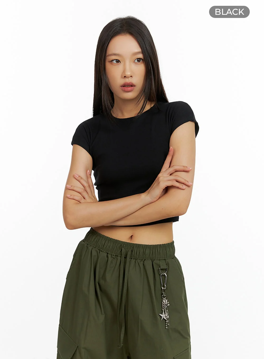 Basic Cotton Spice Crop Top IL409 - Image 8
