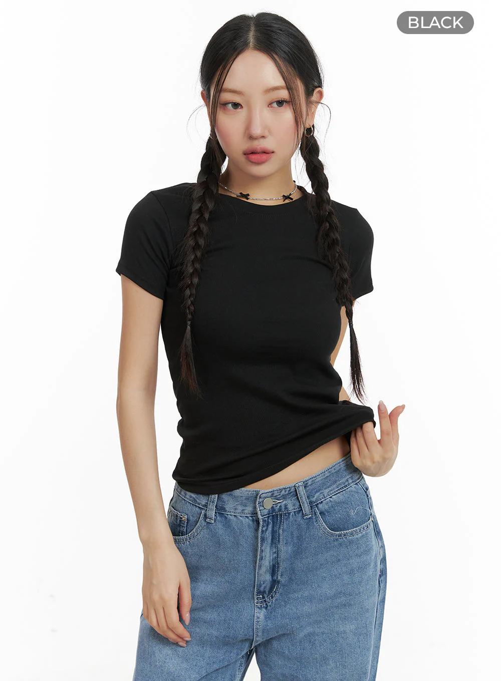 Basic Cotton Tee OA402 - Image 6