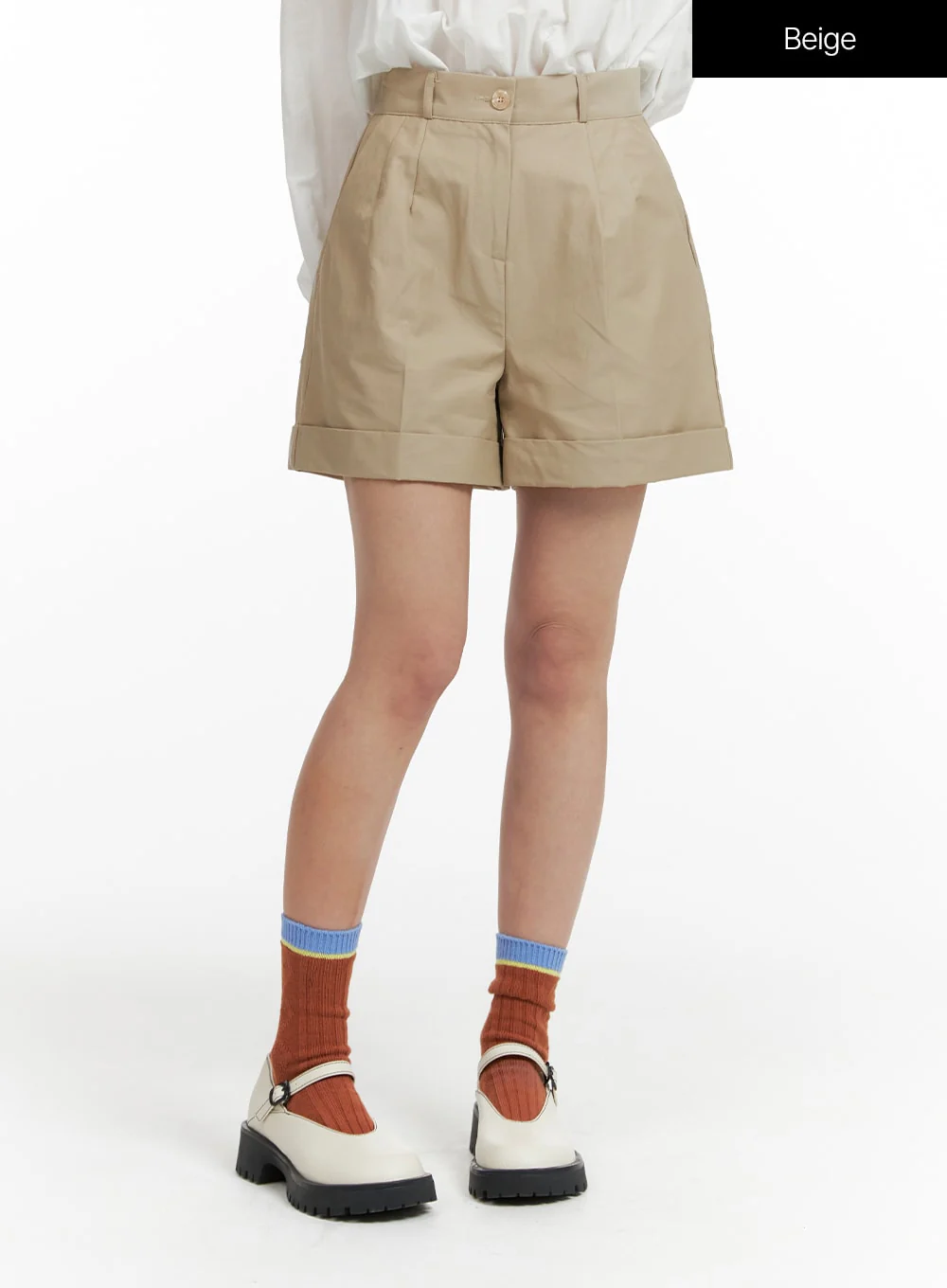 Basic Folded Shorts OF419 - Image 7