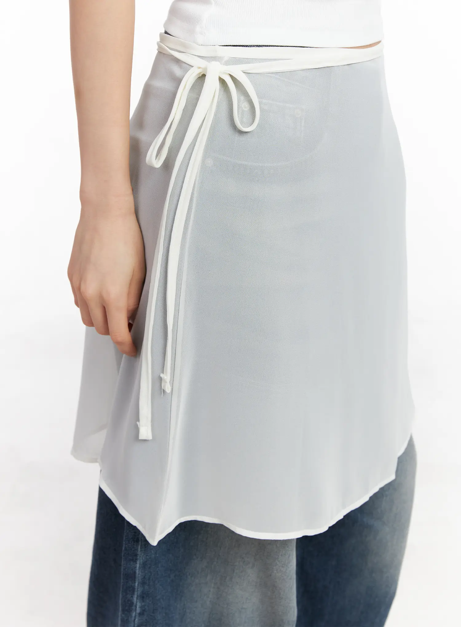Basic Layered Midi Skirt CC1109 - Image 3