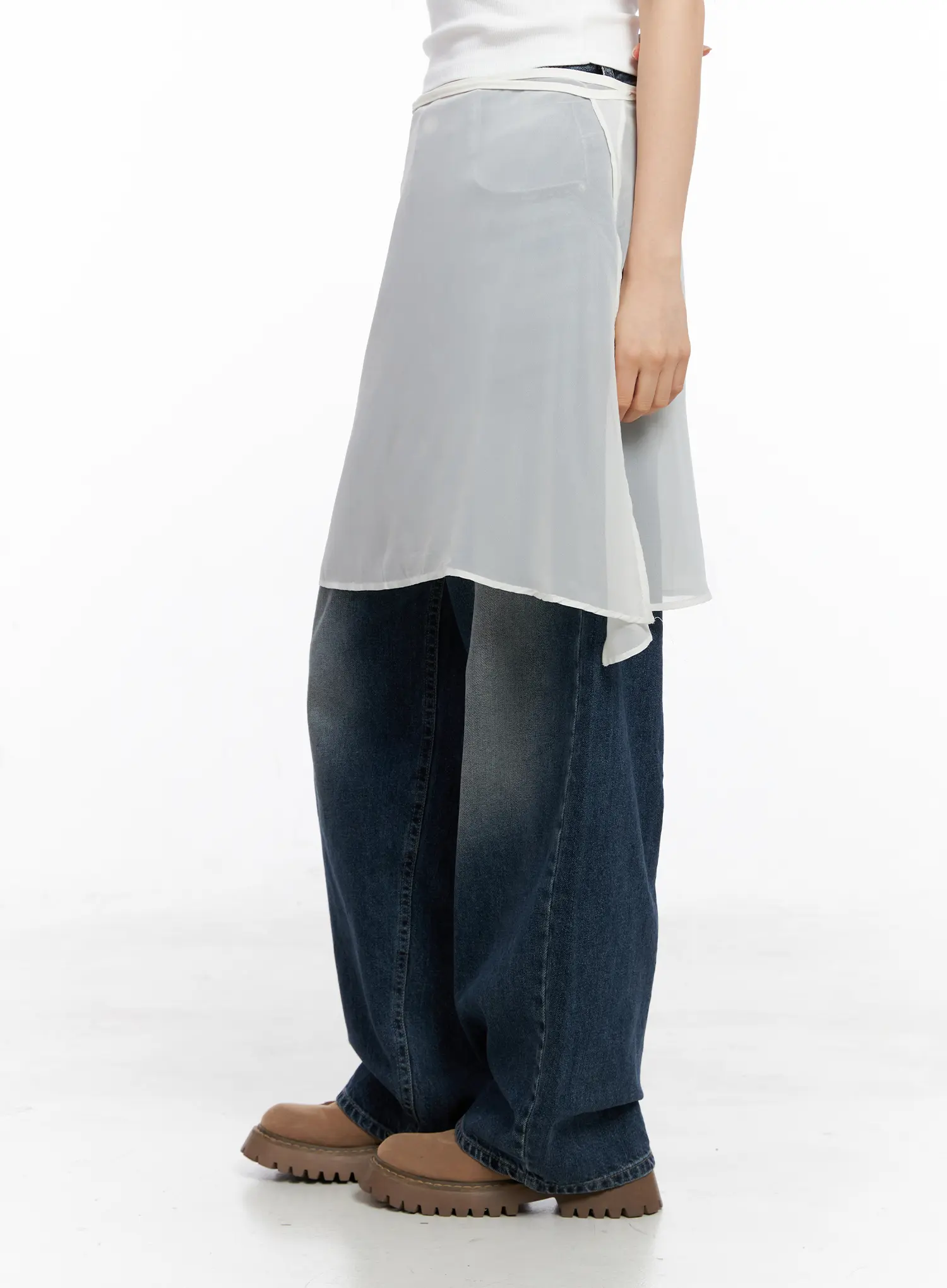 Basic Layered Midi Skirt CC1109 - Image 4