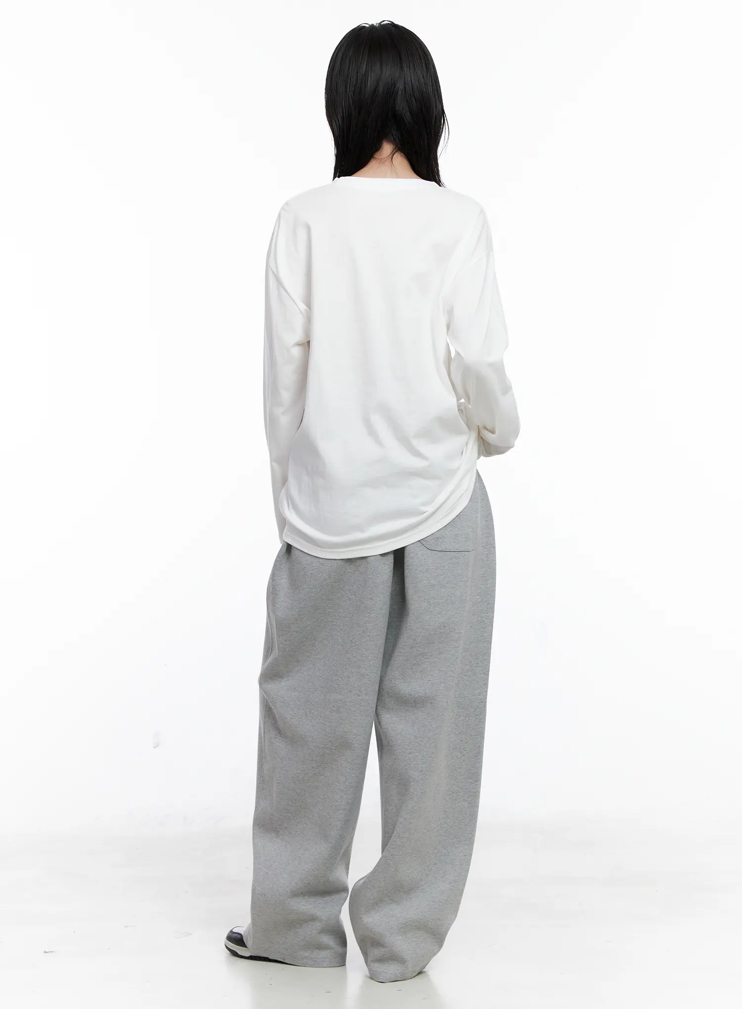 Basic Oversized Long Sleeve Tee CS529 - Image 4