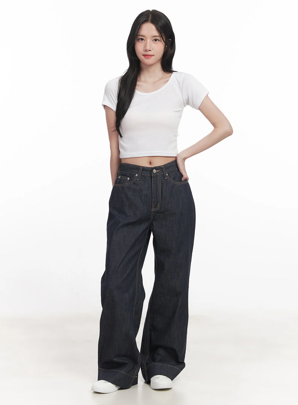Basic Slim-Fit Crop Top CA510 - Image 5