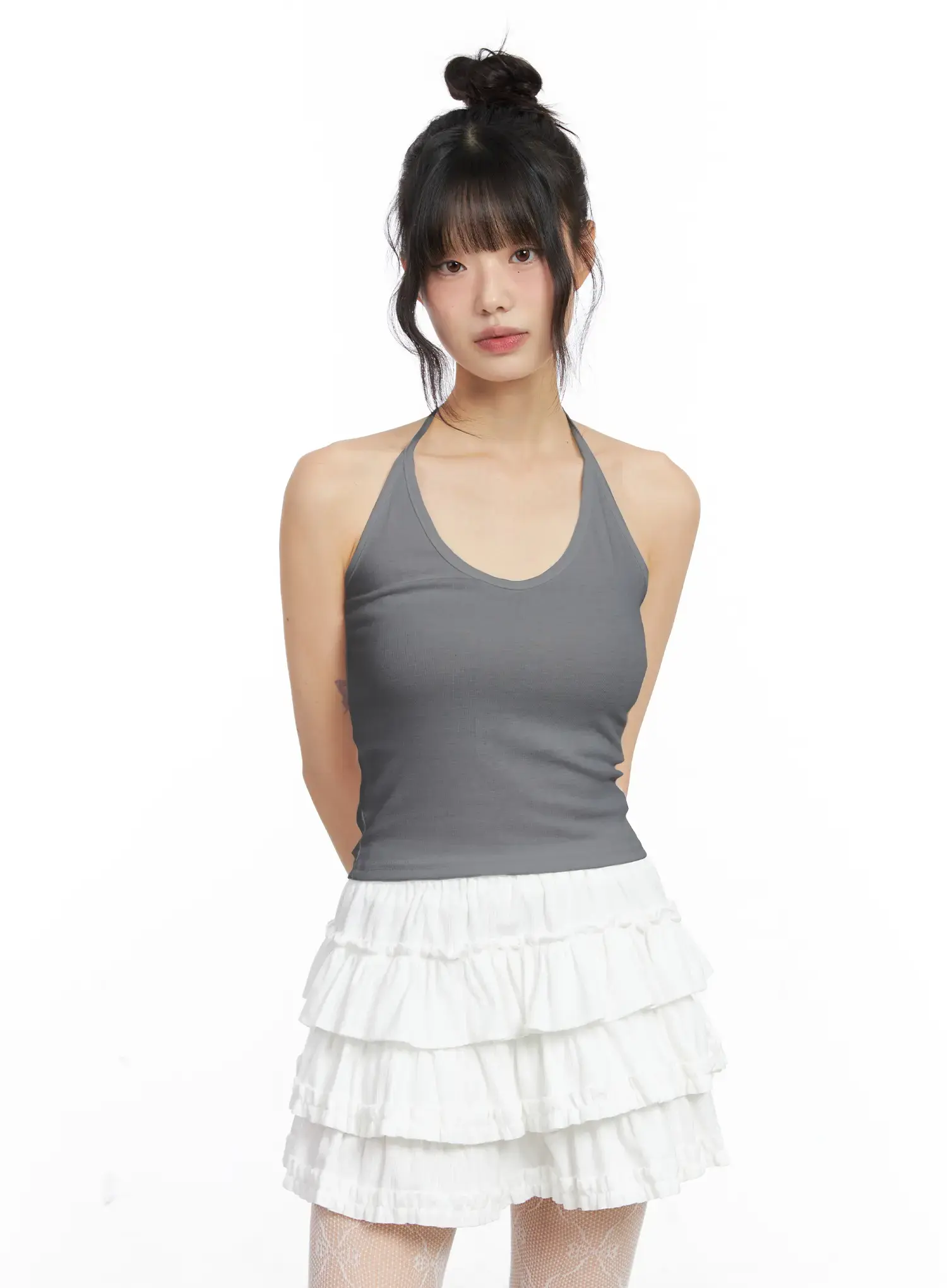 Basic U-Neck Halter Tank Top CN517 - Image 9