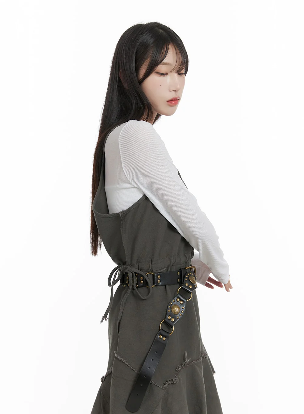 Basic U-Neck Long Sleeve T-Shirt CA404 - Image 3