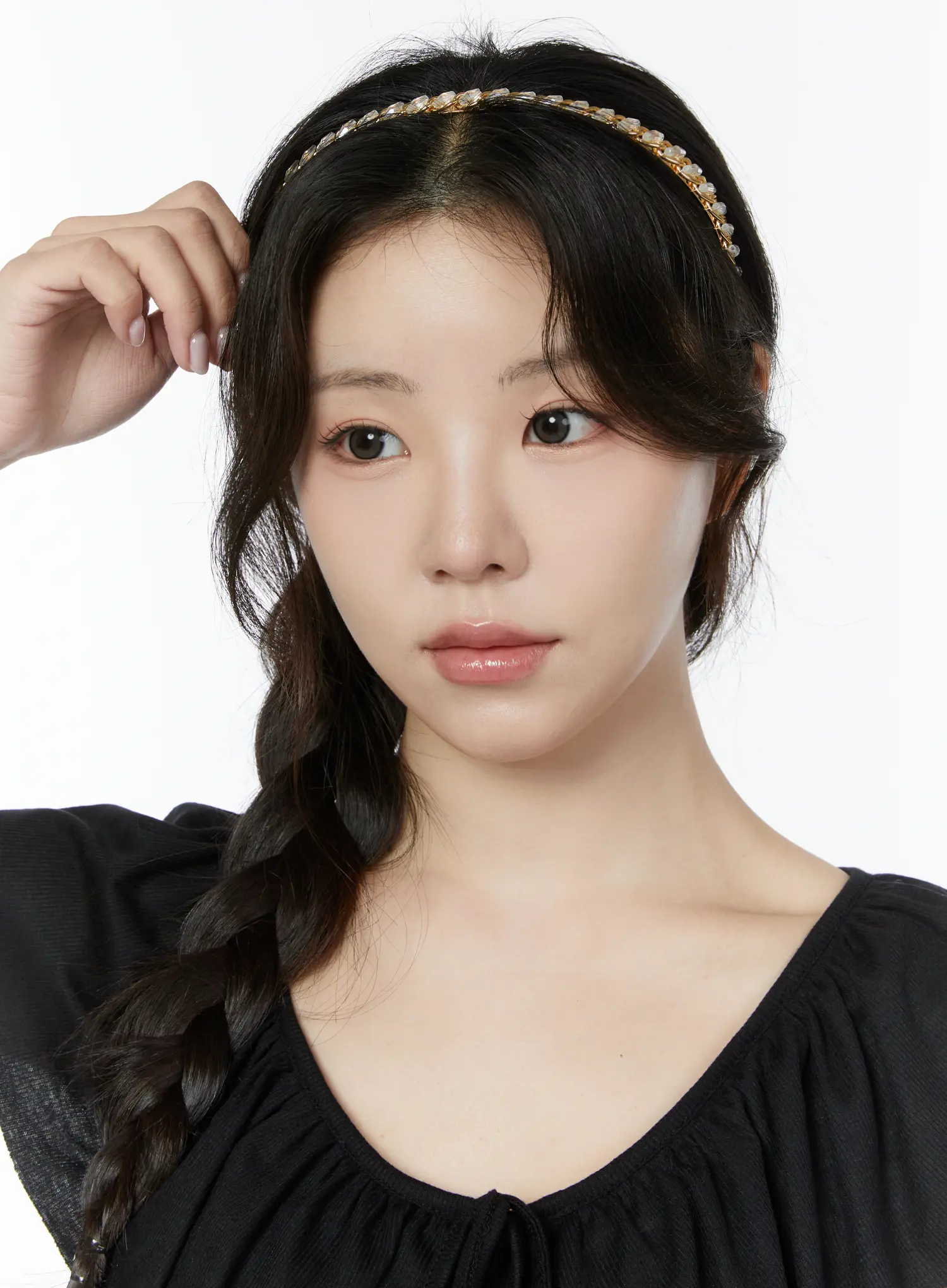 Beaded Chain Hairband IY511