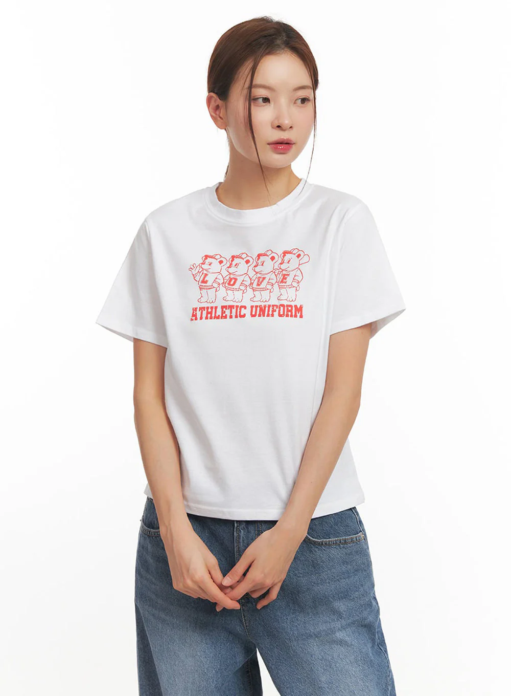 Bear Graphic Tee IM513 - Image 7