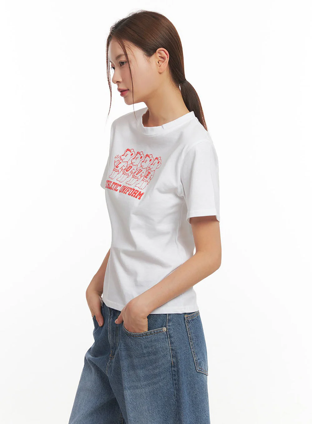 Bear Graphic Tee IM513 - Image 8