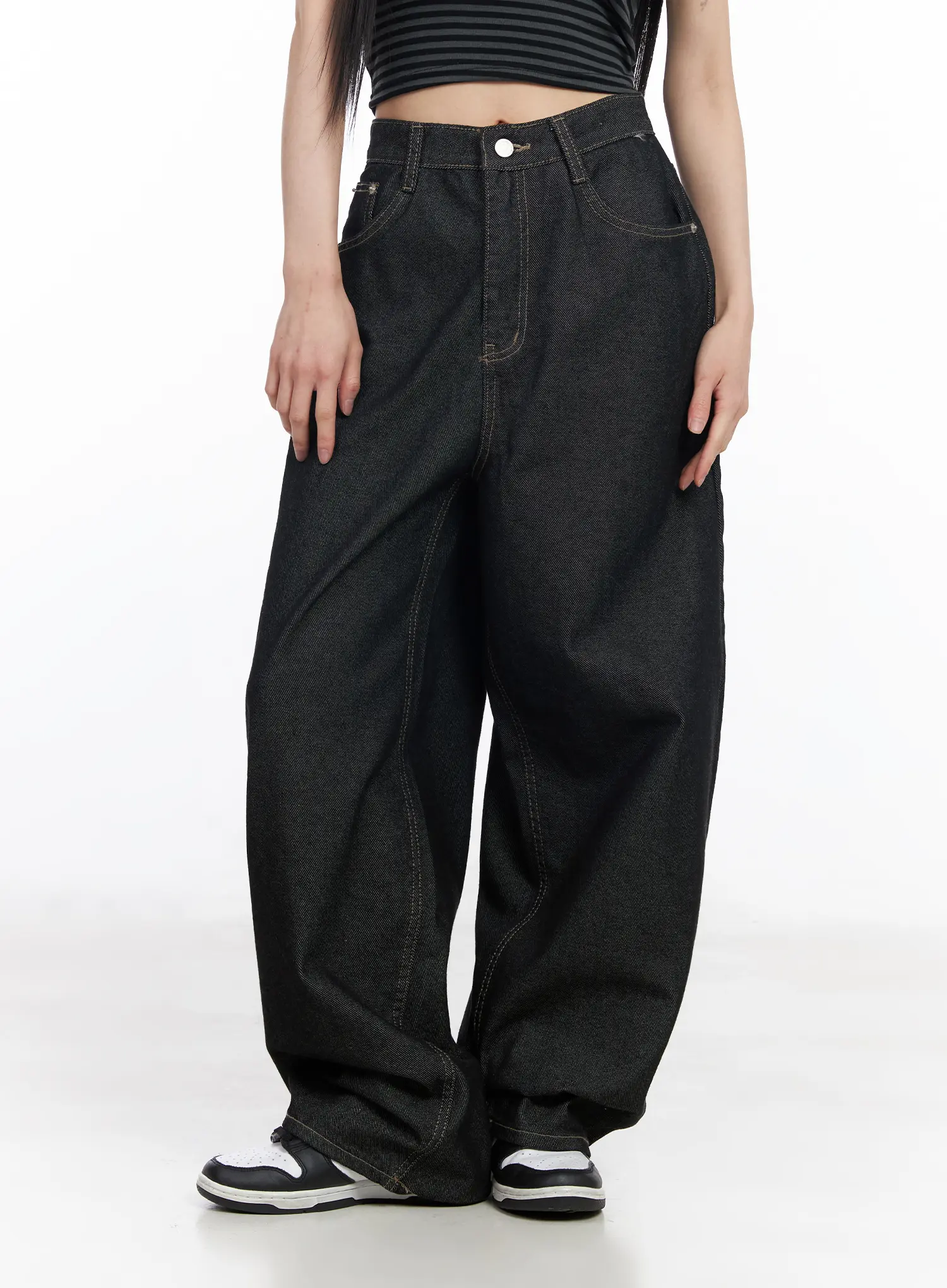 Birdie Wide Leg Baggy Jeans CF519 - Image 8