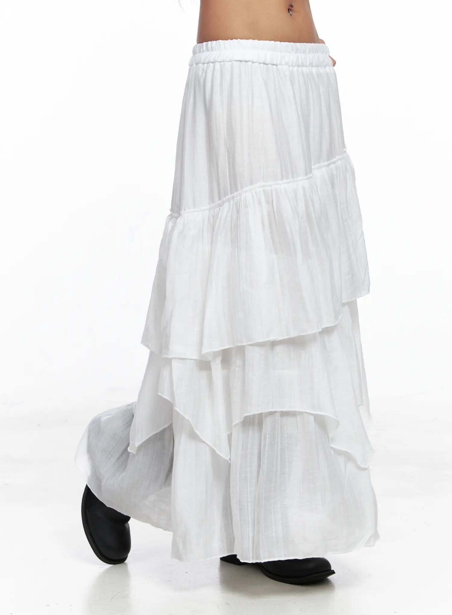 Bohemian Tiered Flowy Maxi Skirt CO510 - Image 5
