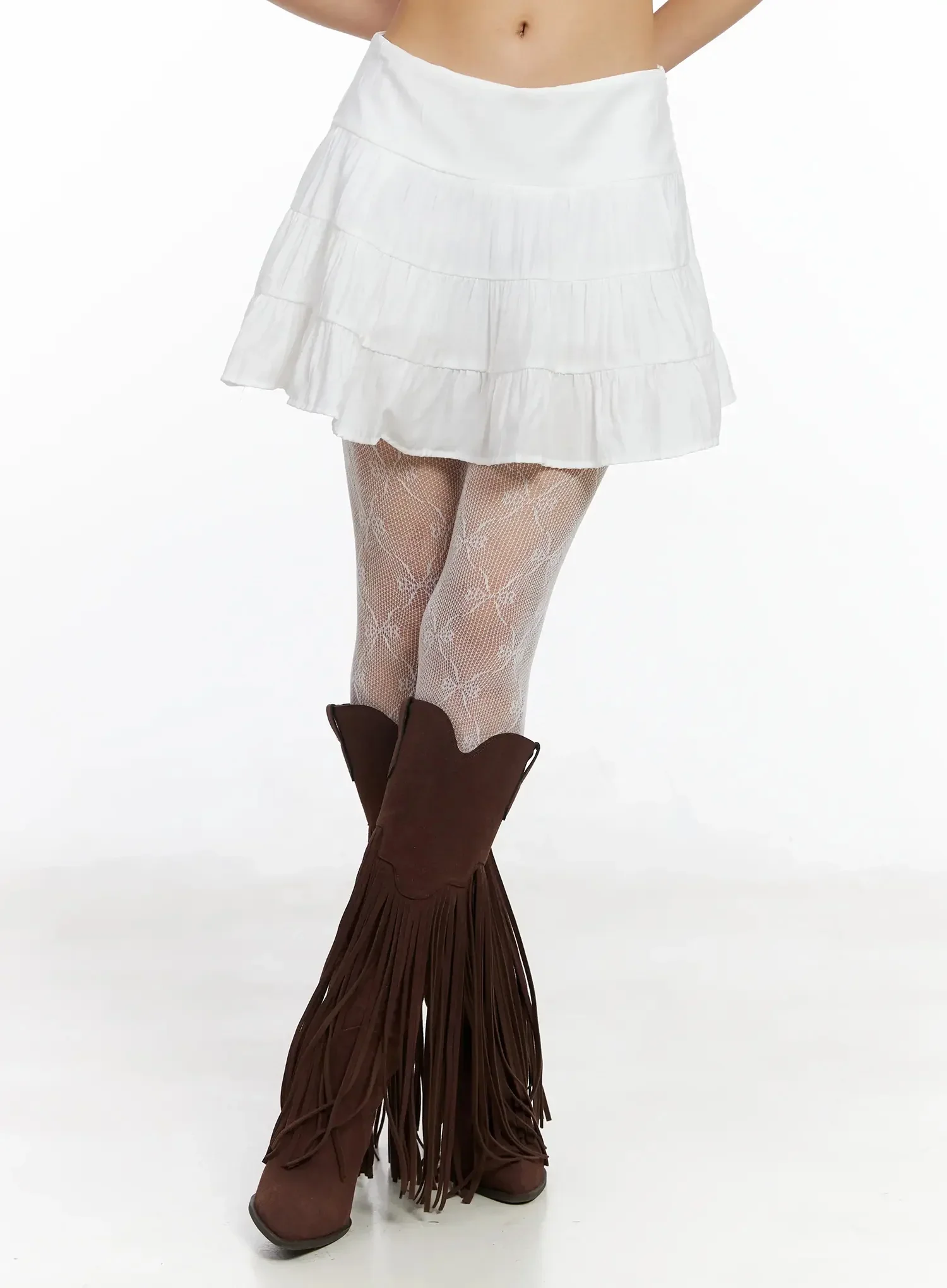 Boho Chic Ruffle Layered Skirt IM530