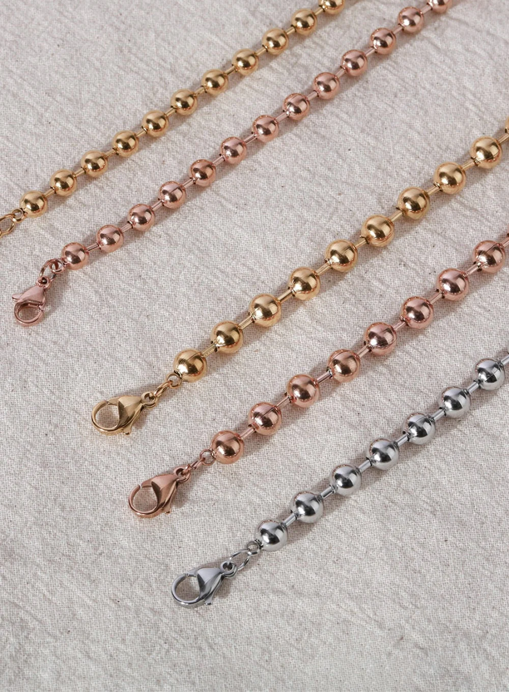 Bold Ball Chain Necklace IL403 - Image 3