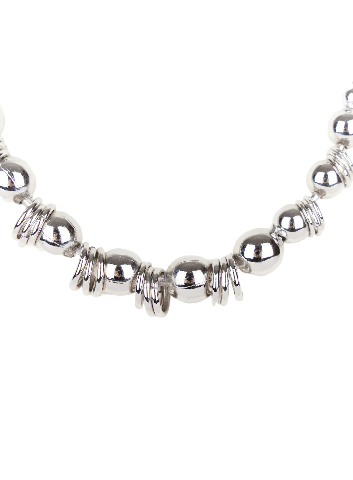 Bold Metallic Bead Necklace CD522 - Image 6