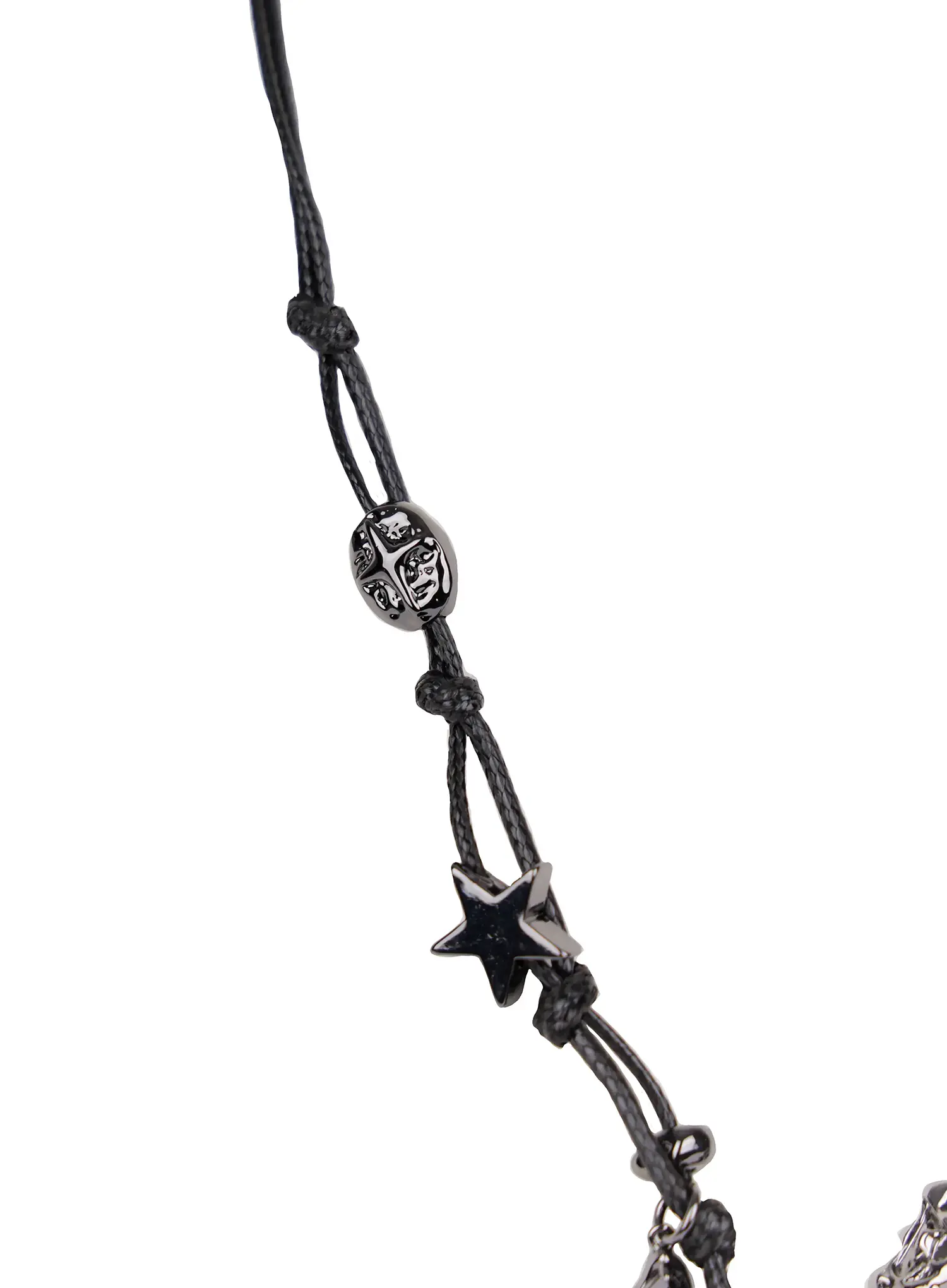 Bold Metallic Pendant Cord Necklace IN510 - Image 6