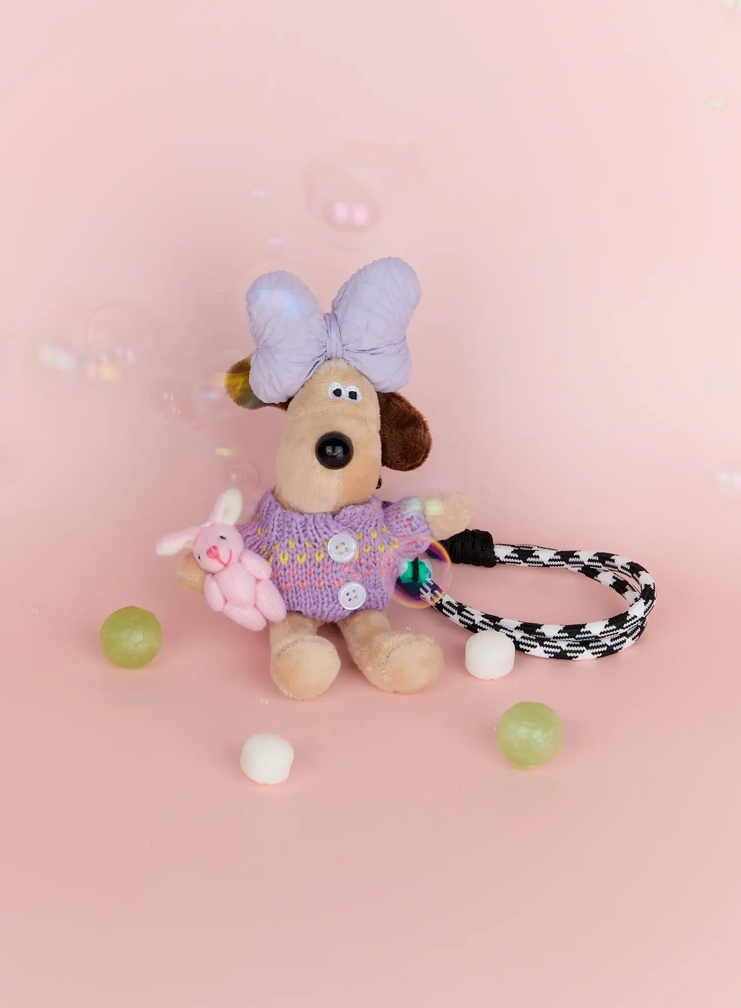 Bow Puppy Keychain IG512