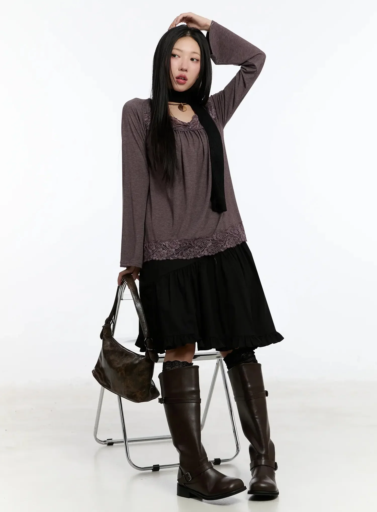 Buckled Long Boots IM509 - Image 11